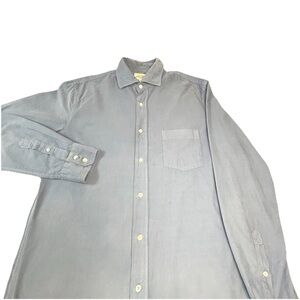 Hartford Alternative Classics Paul Pinwale Corduroy Shirt Men’s Small Blue